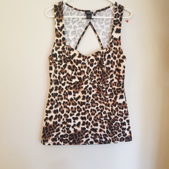torrid Tops - Nwot Torrid leopard print sweetheart top